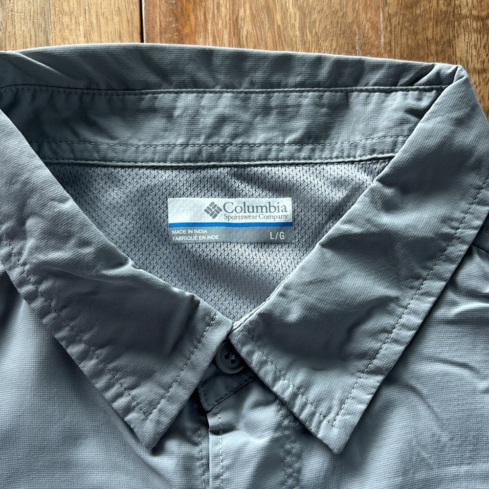 Columbia Large gray long-sleeve shirt - Picture 2 of 4